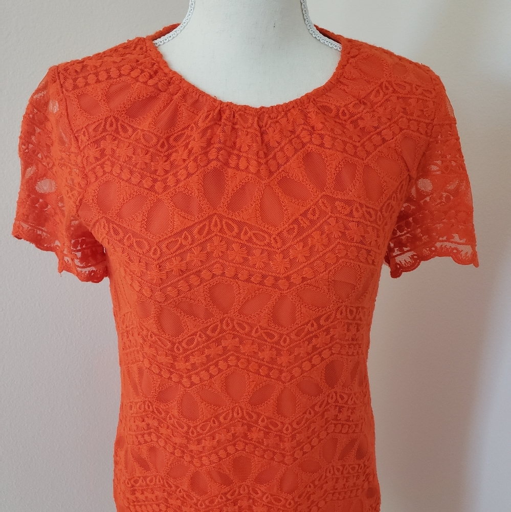 Zara Basic Collection Orange Lace - image 2